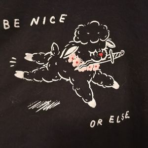 Torrid cute be nice or else shirt 4